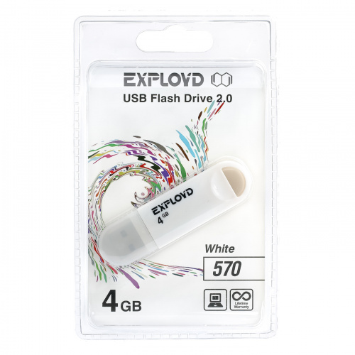 Флеш-накопитель USB 4GB Exployd 570 белый (EX-4GB-570-White) фото 5 Флеш-накопитель USB 4GB Exployd 570 белый (EX-4GB-570-White) фото 5
