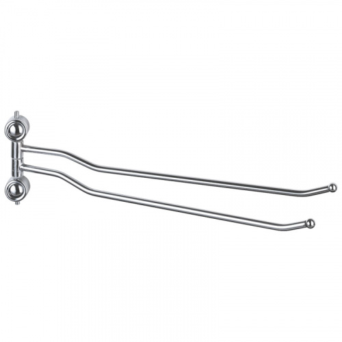 Держатель для полотенца двойной B0924 (хром.металл, пластик, крепление: шуруп) (1/24) (002485) фото 3 Держатель для полотенца двойной B0924 (хром.металл, пластик, крепление: шуруп) (1/24) (002485) фото 3