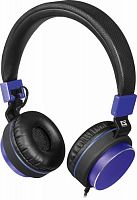 Гарнитура DEFENDER Accord 165, черный/синий, проводная, кабель 1,2 м (1/50) (63166)