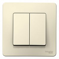 Выключатель 2-кл. С/У BLANCA 10А IP20 (сх. 5) 250В молочн. Systeme Electric BLNVS010502 (1/10/60)