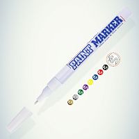 Маркер-краска MunHwa PAINT MARKER SLIM, БЕЛАЯ 2мм (SPM-05) 207864 (1/12/576/25920) (Б0048234)