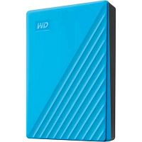 Внешний HDD  WD  6 TB  My Passport голубой, 2.5", USB 3.0 (WDBR9S0060BBL-WESN)