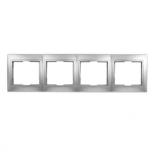 Рамка SMARTBUY скрытая установка, 4-местная горизонтальная серебро "Венера" (SBE-01s-00-FR-4) Рамка SMARTBUY скрытая установка, 4-местная горизонтальная серебро "Венера" (SBE-01s-00-FR-4)