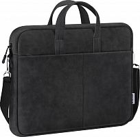 Сумка для ноутбука DEFENDER Solid 15.6" PU кожа, черный, карман (1/30) (26091)
