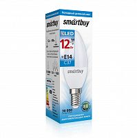 Лампа светодиодная SMARTBUY C37 12Вт 220V 6000K E14 (холодный свет) (10/100) (SBL-C37-12-60K-E14)
