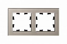 Рамка 2-м ATLASDESIGN Nature стекло шампань Systeme Electric ATN320502 (1/2)