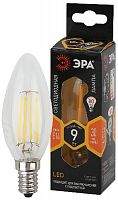 Лампа светодиодная ЭРА F-LED B35-9w-827-E14 Е14 / Е14 9Вт филамент свеча теплый белый свет (1/100) (Б0046991)