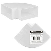 Соединительное колено горизонтальное 90 гр. для прямоугольных воздуховодов, 55х110, TDM (1/1/50) (SQ1807-1729)