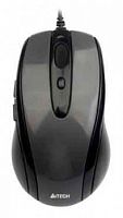 Мышь A4 V-Track Padless N-708X-1 серый оптическая (1600dpi) USB (5but)