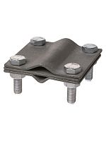 Зажим соединит. 4-х болт. штырь-полоса/прут, штырь Ø16 - полоса 40х4/прут Ø6-16 мм, термодиф. TDM (1/30) (SQ2401-3122)