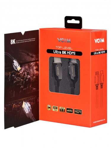 Кабель HDMI 19M/M,ver. 2.1, 8K@60 Hz 2m VCOM <CG864-2M> (1/40) фото 2