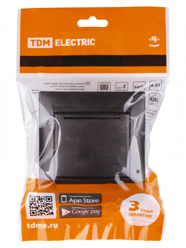 Розетка 2П+З 16А 250В IP44 с защ. шт. с крышкой шоколад , с/у, "Лама" (10/120) TDM (SQ1815-0514) фото 2 Розетка 2П+З 16А 250В IP44 с защ. шт. с крышкой шоколад , с/у, "Лама" (10/120) TDM (SQ1815-0514) фото 2