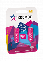 Аккумулятор КОСМОС  R6 (2800 mAh)  BL2   (2/24/288) (KOCR6NIMH2800MAH2BL)
