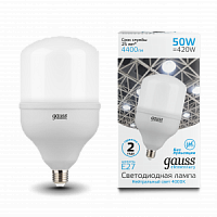 Лампа светодиодная GAUSS Elementary T140 50W 4400lm 4000K E27 1/8 (63225)