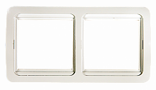 Рамка двойная горизонтальная CLASSICO белая 2302H IN HOME (20/400) (4680005959938)