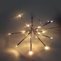 яTB20-WW-BO Гирлянда "еж" , 20 тепл белых LED , 10 веток по 1 (.4690601043788)