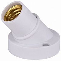 Патрон ECOLA накладной наклонный E14 Белый (20/1000) (AB4SNWEAY)