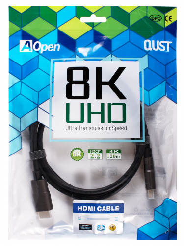 Кабель HDMI 19M/M,ver. 2.1, 8K@60 Hz 1.5m Aopen/Qust <ACG863-1.5M>(1/50) фото 3