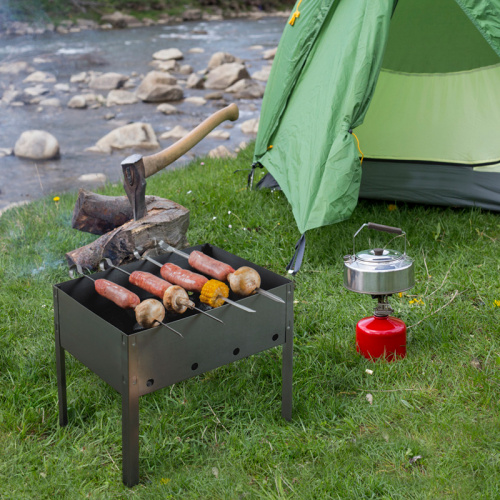 Мангал сборный "ЭКОНОМ" в гофрированной картонной коробке с шампурами СОКОЛ (1/10) (62-0008) фото 12 Мангал сборный "ЭКОНОМ" в гофрированной картонной коробке с шампурами СОКОЛ (1/10) (62-0008) фото 12