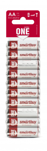 Элемент питания SMARTBUY ONE  LR6 BL10  (300/600)  (SOBA-2A10B-Eco)