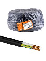 Кабель TDM ВВГнг(А)-LS 3х4 ок(N, PE)-0,66 ГОСТ (100м) (1/100/100) (SQ0117-0202)