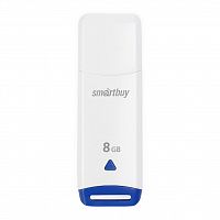 Флеш-накопитель USB  8GB  Smart Buy  Easy   белый (SB008GBEW)