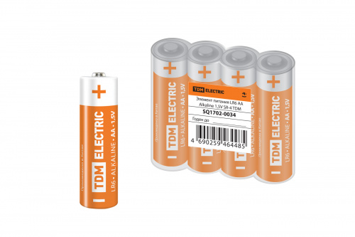 Элемент питания TDM LR6 AA Alkaline 1,5V SR-4 (1/40/480) (SQ1702-0034)