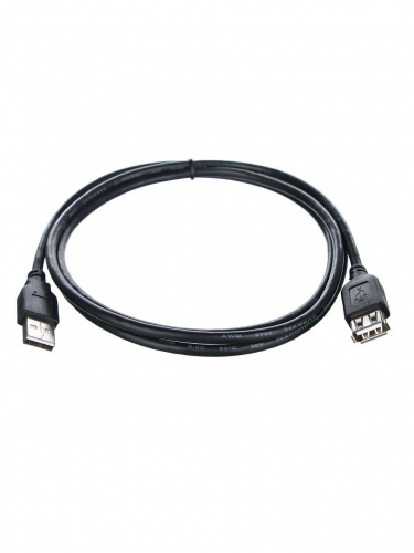 Кабель удлинительный TELECOM USB2.0 <AM->AF>, черный, 1,5 м (1/300) (TUS6990-1.5M)