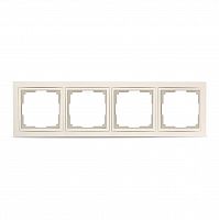Рамка SMARTBUY 4-местная пластик бежевая "Нептун" (SBE-05i-Plastic-FR-4)