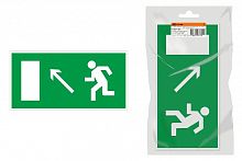 Знак "Направление к эвакуационному выходу налево вверх" 350х124мм для ССА инд. упаковка TDM (SQ0817-1001)