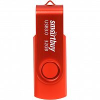 Флеш-накопитель USB 3.0  32GB  Smart Buy  Twist  красный (SB032GB3TWR)