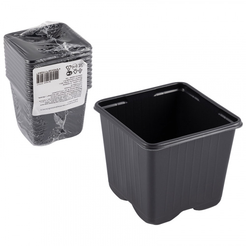 Горшок для рассады КВАДРАТНЫЙ (7х7х6,5)  (набор из 10шт.) (1/125) (103617) фото 4