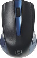 Беспроводная мышь Оклик 485MW черный/синий оптич. 1000dpi. USB для ноутбука 3but (997826)
