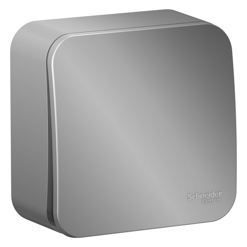 Выключатель 1-кл. О/У BLANCA 10А IP20 (сх. 1) 250В алюм. Systeme Electric BLNVA101003 (1/15/30)