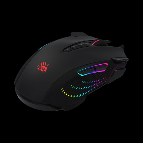 Мышь проводная игровая A4TECH Bloody J90s (8000dpi) USB (12but) (1/20), черный (1/40) (J90S BLACK ACTIVATED) фото 2