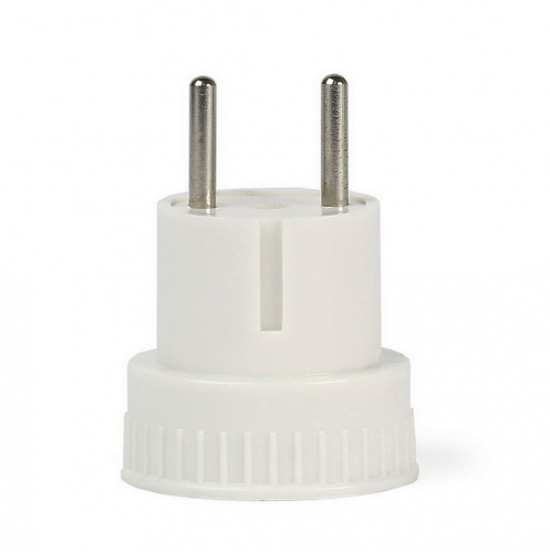 Адаптер сетевой SMARTBUY (гнездо SHUKO) без заземления белый 6А 250В (SBE-06-S05-w) (1/300)