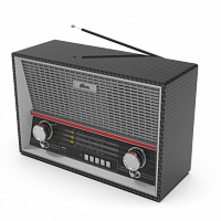 Радиоприёмник RITMIX RPR-102, ФМ/КВ1/КВ2/СВ.раз науш.AUX вх,разUSB/microCD,дис.упр,2 динам,MP3, карбон (1/6) (15119921)