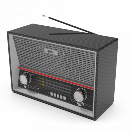 Радиоприёмник RITMIX RPR-102, ФМ/КВ1/КВ2/СВ.раз науш.AUX вх,разUSB/microCD,дис.упр,2 динам,MP3, карбон (1/6) (15119921)