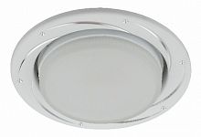 Светильник ЭРА под лампу GX53 KL 77 AL/WH ,220V, 13W, серебро/белый (б0036494)