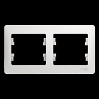 Рамка 2-м GLOSSA горизонт. бел. Systeme Electric GSL000102 (1/30/180)