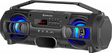 Портативная акустика DEFENDER G104 12Вт, Light/BT/FM/TF/USB/TWS, встроенная подсветка, черная (1/10) (65104)