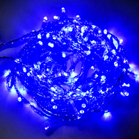Гирлянда светодиодная ECOLA 220V IP44 Нить наращиваемая (доп секция) 10м 160Led Синий Blue, прозр.провод с коннекторами (1/30) (N6YB10ELC)