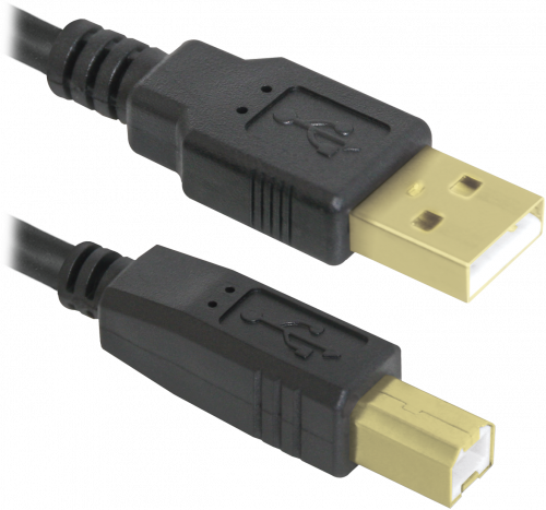 Кабель-удлинитель DEFENDER USB04-10PRO USB2.0, AM-BM, черный, 3м (1/40) (87431) фото 2 Кабель-удлинитель DEFENDER USB04-10PRO USB2.0, AM-BM, черный, 3м (1/40) (87431) фото 2