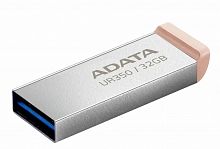 Флеш-накопитель USB 3.2  32GB  A-Data  UR350  серебро/коричневый металл (UR350-32G-RSR/BG)
