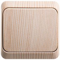 Выключатель 1-кл. О/У ЭТЮД Дача 10А IP20 сосна Systeme Electric BA10-001D (1/25/200)