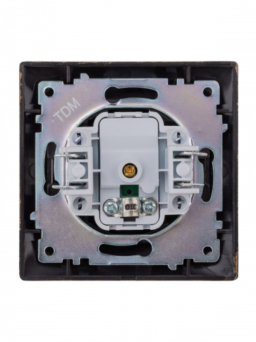 Розетка телевизионная простая (0-2400МГц, "мама") старинная бронза с/у, "Лама" (1/10) TDM (SQ1815-0758) фото 3 Розетка телевизионная простая (0-2400МГц, "мама") старинная бронза с/у, "Лама" (1/10) TDM (SQ1815-0758) фото 3