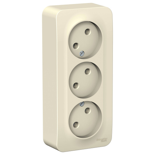 Розетка 3-м О/У BLANCA 16А IP20 250В без заземл. без защ. шторок с изолир. пластиной молоч. Systeme Electric BLNRA000312 (1/6/36) Розетка 3-м О/У BLANCA 16А IP20 250В без заземл. без защ. шторок с изолир. пластиной молоч. Systeme Electric BLNRA000312 (1/6/36)