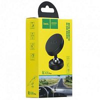 Держатель автомобильный HOCO CA36 Plus, Dashboard, для смартфона, металл, торпедо, шарнир, магнит, цвет: чёрный (1/210) (6931474701312)