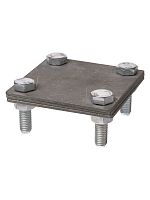 Зажим соединительный 4-х болтовой полоса-полоса 40х4 мм, термодиффузия TDM (1/30) (SQ2401-0041)