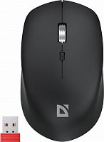 Беспроводная мышь DEFENDER Velvet MB-406 черн,2.4ГГц+BT,1600dpi,4кн,АКБ (1/40) (52406)